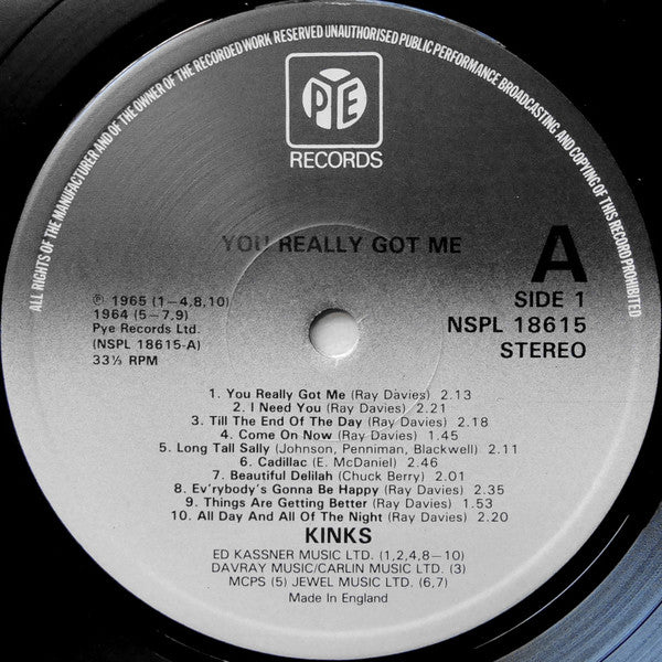 The Kinks : You Really Got Me (LP, Comp)