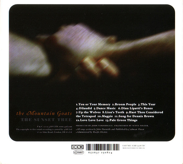 The Mountain Goats : The Sunset Tree (CD, Album, Dig)