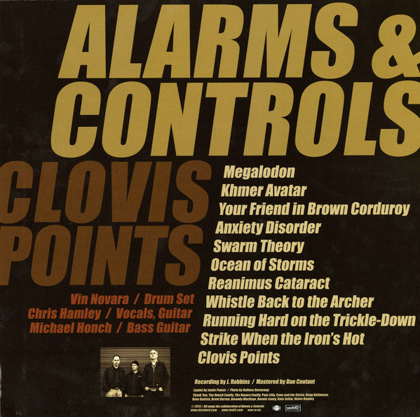 Alarms & Controls : Clovis Points (LP, Album)