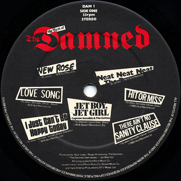 The Damned : Another Great Record From The Damned: The Best Of The Damned (LP, Comp)