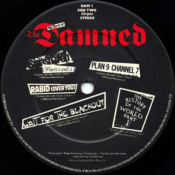 The Damned : Another Great Record From The Damned: The Best Of The Damned (LP, Comp)