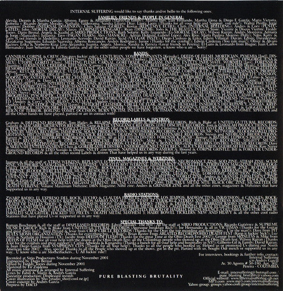 Internal Suffering : Chaotic Matrix (CD, Album)