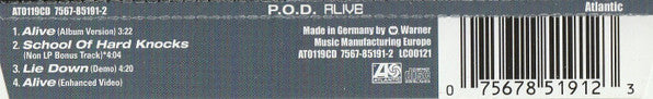 P.O.D. : Alive (CD, Maxi, Enh)