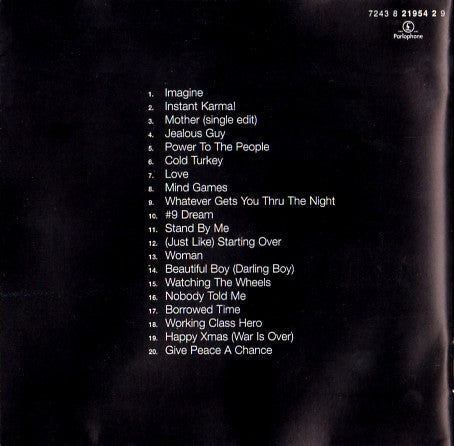 John Lennon : Lennon Legend (The Very Best Of John Lennon) (CD, Comp, EMI)