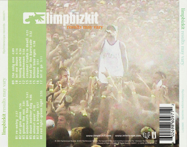 Limpbizkit* : Results May Vary (CD, Album)