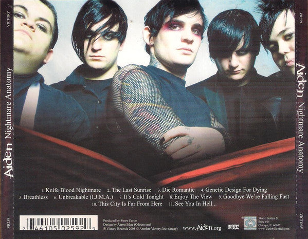 Aiden : Nightmare Anatomy (CD, Album + DVD-V, Comp)