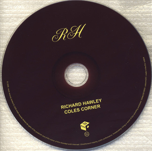 Richard Hawley : Coles Corner (CD, Album, Enh)