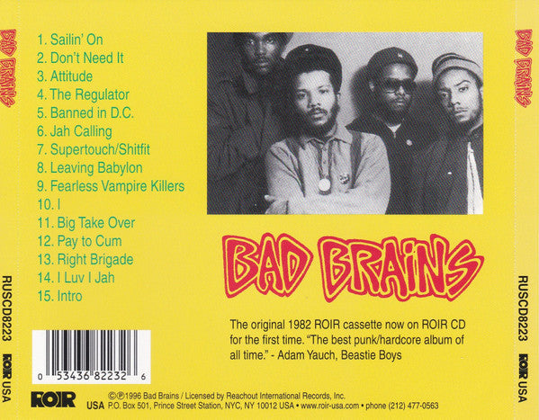 Bad Brains : Bad Brains (CD, Album, RE)