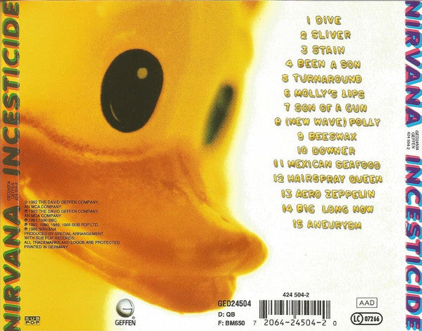 Nirvana : Incesticide (CD, Comp, RE, EDC)