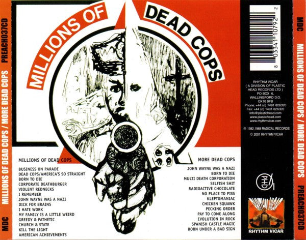 MDC (2) : Millions Of Dead Cops / More Dead Cops (CD, Comp, RE, RM)