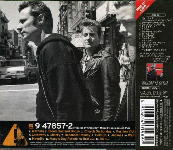 Green Day : Warning: (CD, Album)