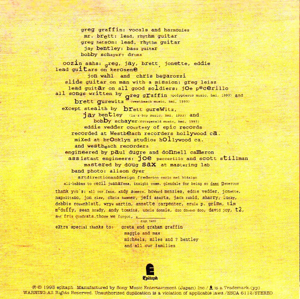 Bad Religion : Recipe For Hate (CD, Album, RE)