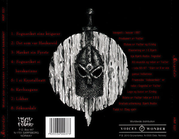 Windir : Sóknardalr (CD, Album, RP)