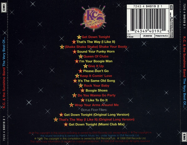 KC And The Sunshine Band* : The Very Best Of (CD, Comp)