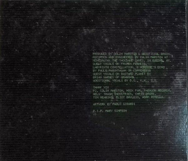 Artificial Brain : Labyrinth Constellation (CD, Album, Dig)