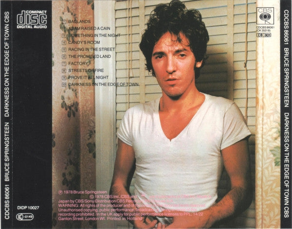 Bruce Springsteen : Darkness On The Edge Of Town (CD, Album, RE)