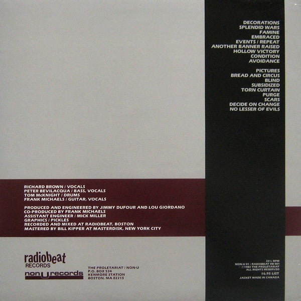 The Proletariat : Soma Holiday (LP, Album, RP)