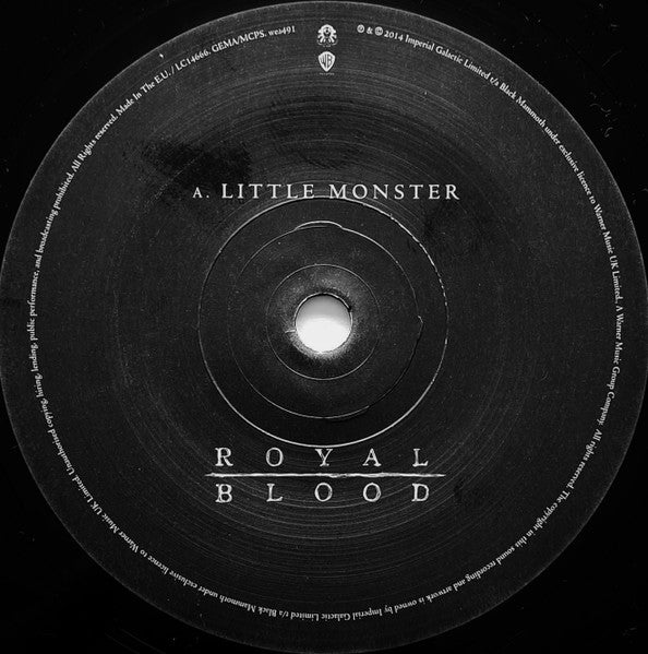 Royal Blood (6) : Little Monster (7", Single, Ltd)