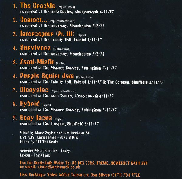 Eat Static : B-World (CD, Album)