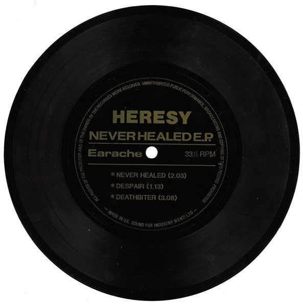 Heresy : Never Healed E.P. (Flexi, 7", EP)