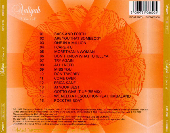 Aaliyah : I Care 4 U (CD, Comp)