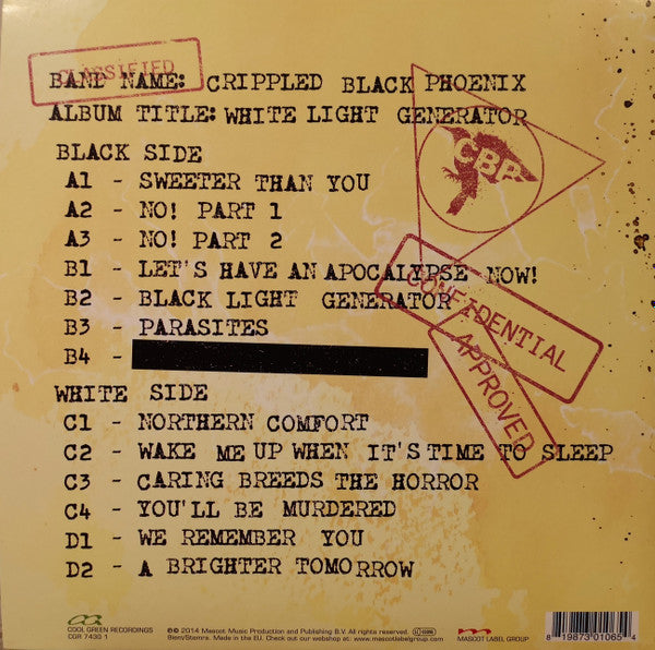 Crippled Black Phoenix : White Light Generator (LP + LP, Whi + 7" + Album)