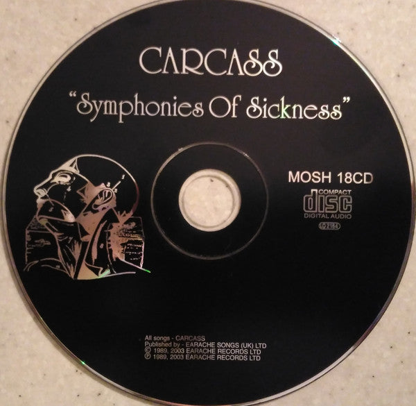 Carcass : Symphonies Of Sickness (CD, Album, RE)