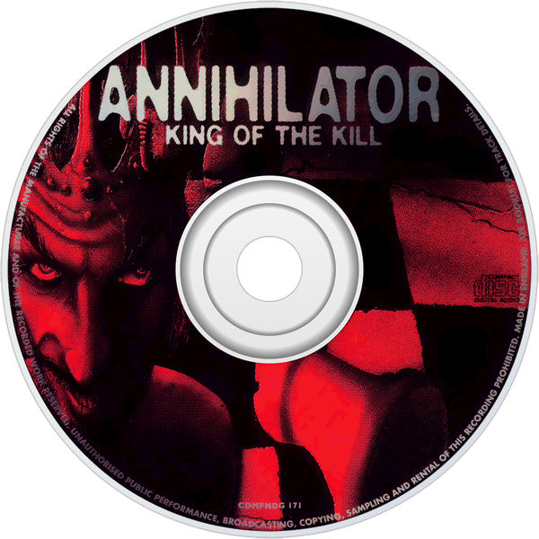 Annihilator (2) : King Of The Kill (CD, Album, Dig)