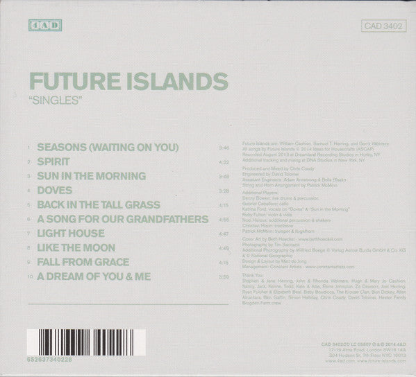 Future Islands : Singles (CD, Album)