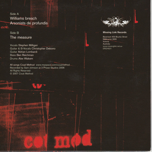Coué Method : Coué Method (7")