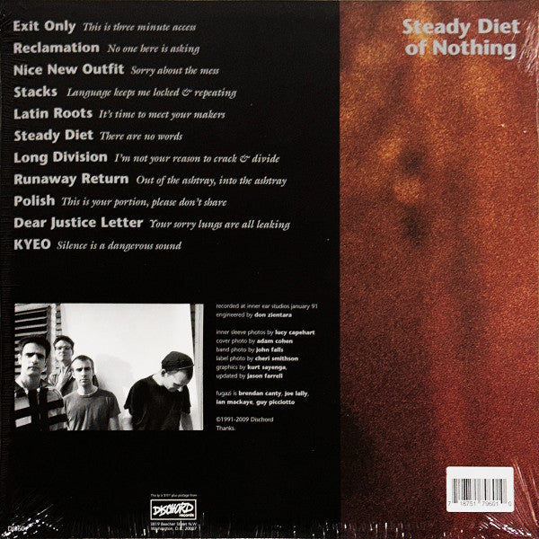 Fugazi : Steady Diet Of Nothing (LP, Album, RE, RM)