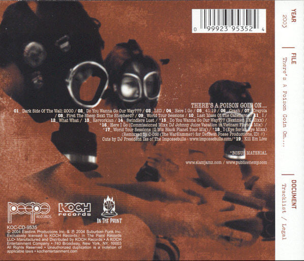 Public Enemy : There's A Poison Goin On.... (CD, Album, RE)