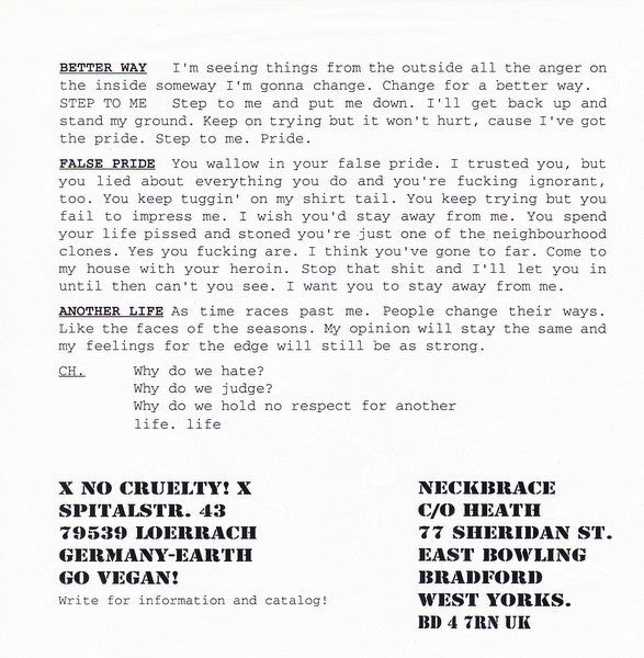 Neckbrace : Neckbrace (7")