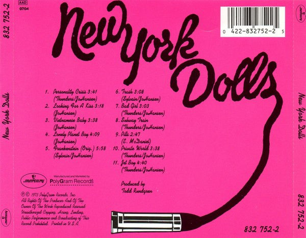 New York Dolls : New York Dolls (CD, Album, RE, Son)