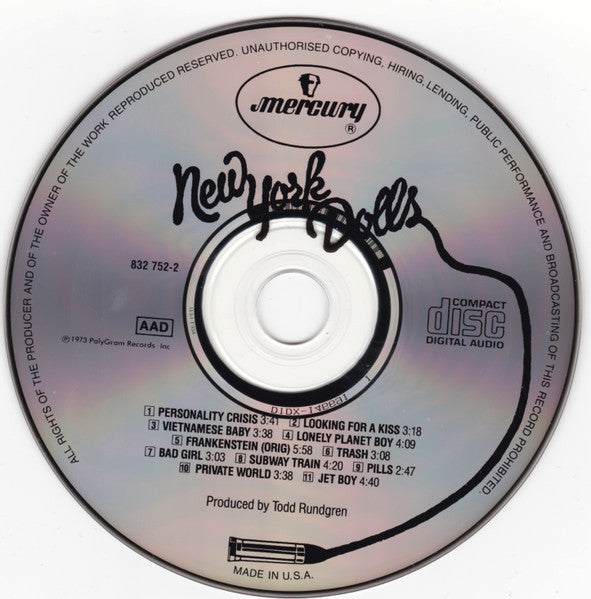 New York Dolls : New York Dolls (CD, Album, RE, Son)