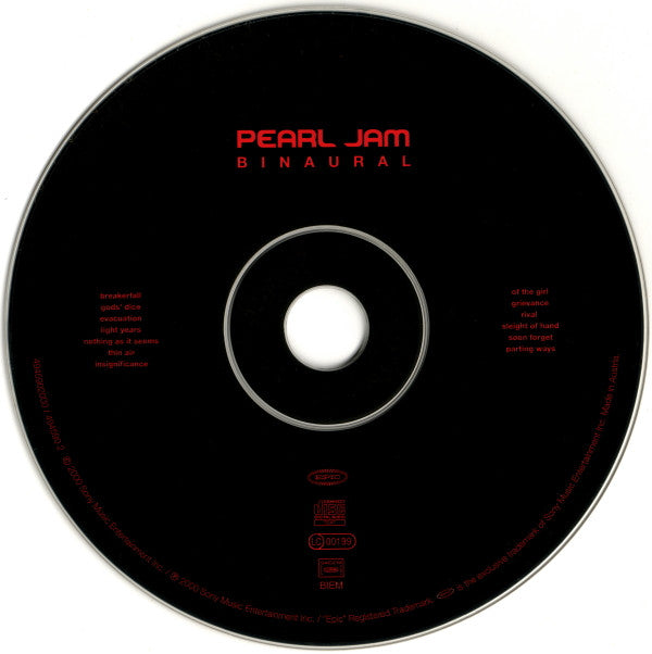 Pearl Jam : Binaural (CD, Album, Tri)