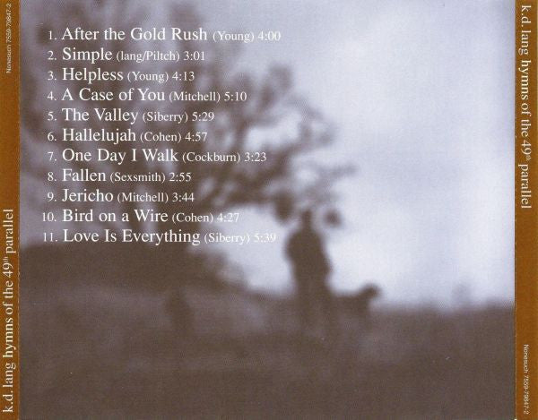 k.d. lang : Hymns Of The 49th Parallel (CD, Album, O-c)