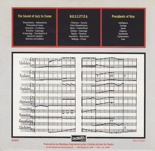 The Nation Of Ulysses : The Birth Of The Ulysses Aesthetic (The Synthesis Of Speed And Transformation) (7", EP)
