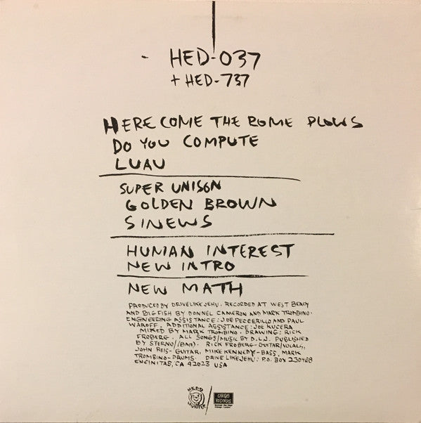 Drive Like Jehu : Yank Crime (LP + 7" + Album, RP)