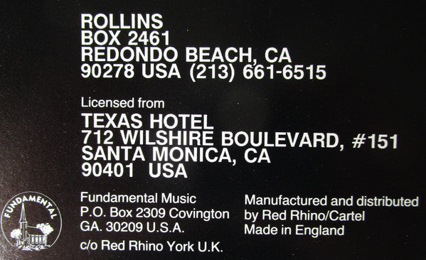 Rollins Band : Life Time (LP, Album)