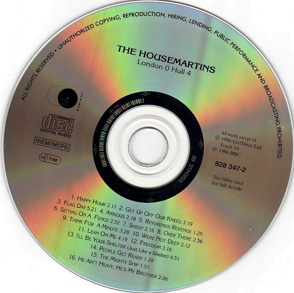 The Housemartins : London 0 Hull 4 (CD, Album, RE)