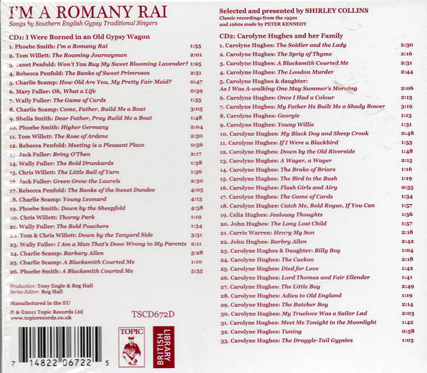 Various : I'm A Romany Rai. Songs By Southern English Gypsy Traditional Singers. (2xCD, Album, Comp, Jew)