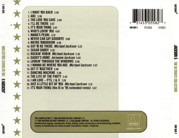 Jackson 5* : The Ultimate Collection (CD, Comp, RM, PMD)