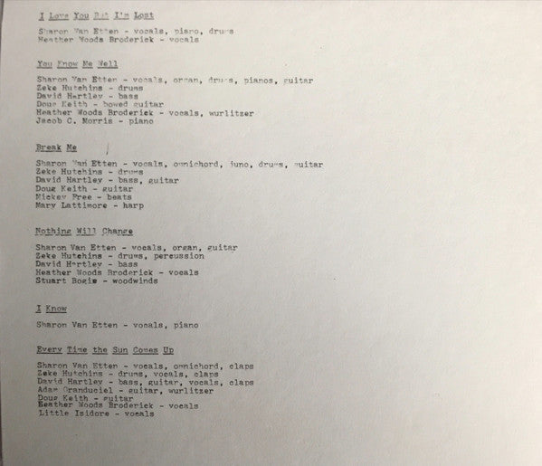 Sharon Van Etten : Are We There (CD, Album)