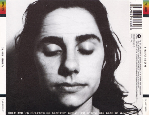 PJ Harvey : Rid Of Me (CD, Album, PDO)