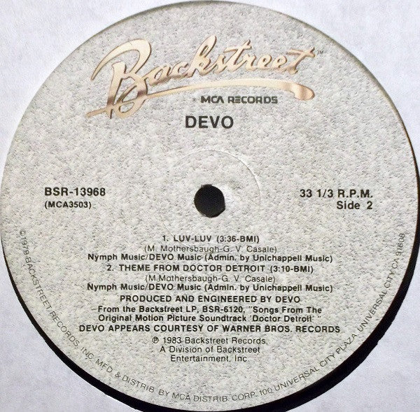 Devo : Theme From Doctor Detroit (12")