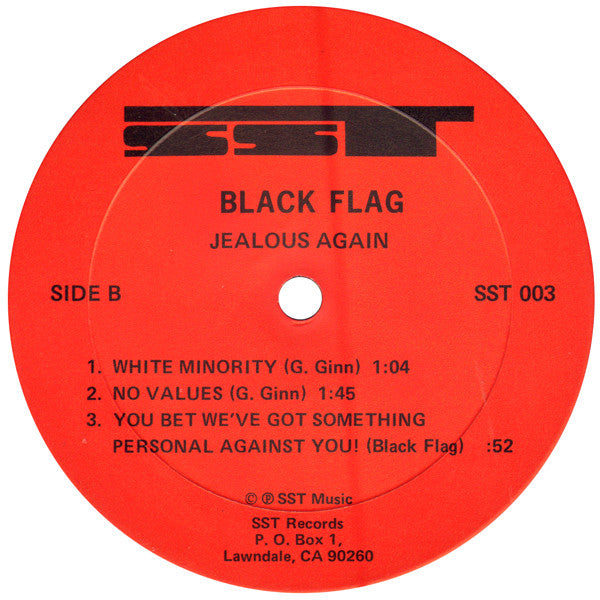 Black Flag : Jealous Again (12", EP)