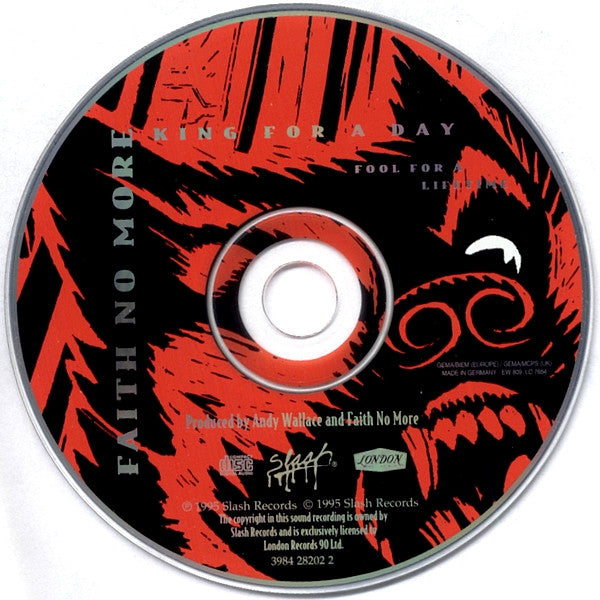 Faith No More : King For A Day Fool For A Lifetime (CD, Album, RE)
