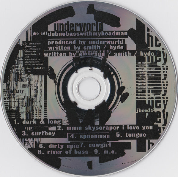 Underworld : Dubnobasswithmyheadman (CD, Album, RP, Fou)