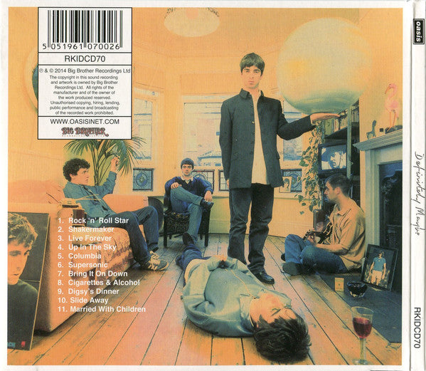 Oasis (2) : Definitely Maybe (CD, Album, RE, RM)